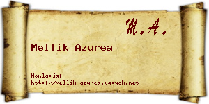 Mellik Azurea névjegykártya
